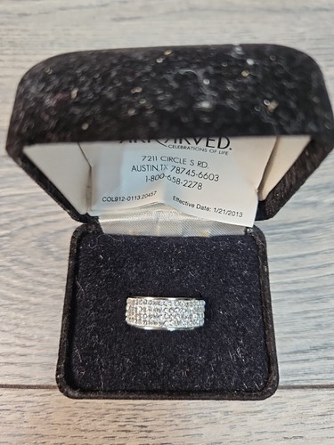 ArtCarved Größe 6,5-7 Damenring 4-reihig kubischer Zarkonia Edelstahl - Bild 2 von 7