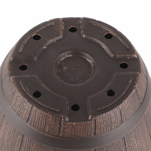 Barril de madera de imitación PP maceta de resina barril de plantación de madera de imitación - Imagen 3 de 15