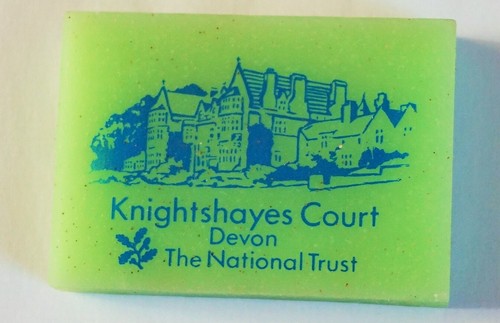 Vintage Knightshayes Court, Devon National Trust Rubber Eraser 