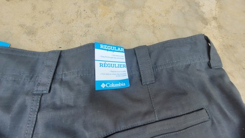 NWT Columbia Mens Dark Gray Shorts Eagletall Mountains EXS 38W 11L New - Picture 8 of 11