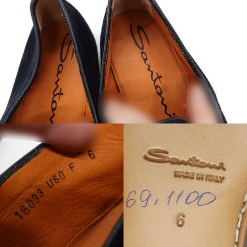 Santoni Suede Penny Loafers - Picture 7 of 7
