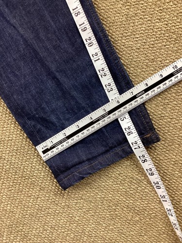 Herren Pfeifen Selvedge W32 L27,5 blau schmale Passform Denim Wildjeans sehr guter Zustand - Bild 9 von 13