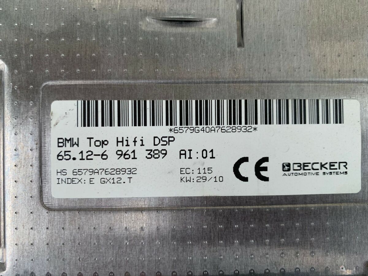 Newly BMW E65 745i 750i 760i TOP HIFI DSP LOGIC 7 BECKER AMPLIFIER 