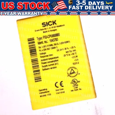 New SICK FX3-CPU000000 1043783 FX3CPU000000 Safety Photoelectric Proximity