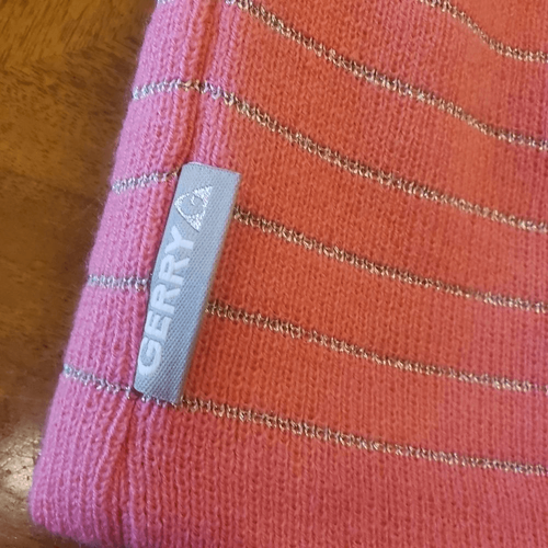 Gerry Girl's Pink Silver Striped Acrylic Beanie - Picture 5 of 6