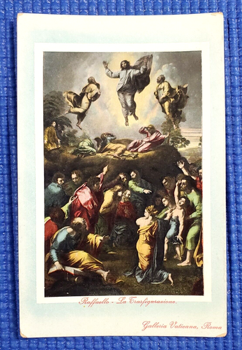 Vintage Raphael ~ The Transfiguration ~ Vatican Gallery Rome Italy Postcard