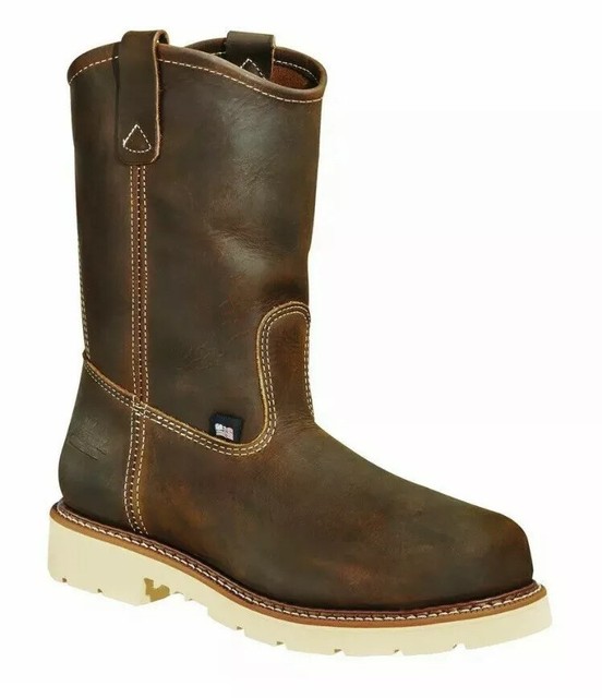 thorogood slip on steel toe boots