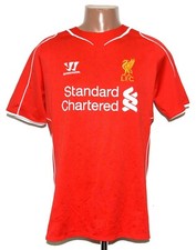 LIVERPOOL ENGLAND 2014/2015 HOME FOOTBAL SHIRT WARRIOR SIZE M ADULT