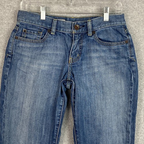X2 Quality Denim Jeans Womens Size 4 Long Blue Curvy Flare Low Rise Med Wash - Picture 2 of 20