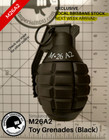 Toy Grenade M26A2 Soft Foam Bullets Refill Gel BLACK (FREE 7 DAY SHIPPING AU🚚)
