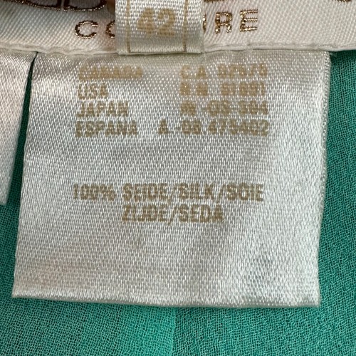 Escada Couture grüne Stiefel komplett Pailletten fließende Hose Damengröße 42 US 12 Vintage? - Bild 11 von 12