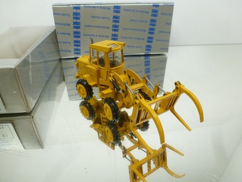 GESCHA 2881 CAT 920 WHEEL LOG LOADER - RARE -YELLOW 1:50- GOOD IN BOX - Imagen 7 de 8