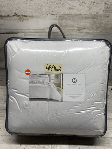 Hotel Collection 525TC Full/Queen Comforters Set White 3pc New - Picture 1 of 6