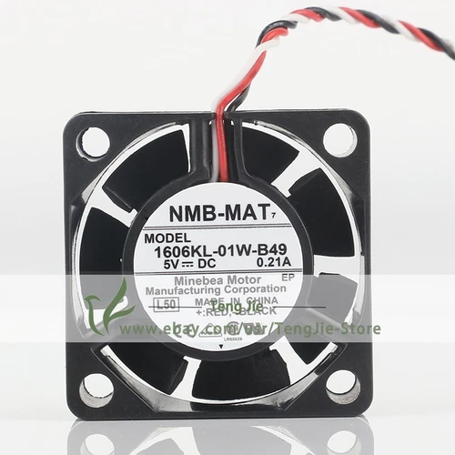 1606KL-01W-B49 DC5V 0.21A 1.05W 4015 40x40x15mm 3Wire Axial Cooling Original Fan