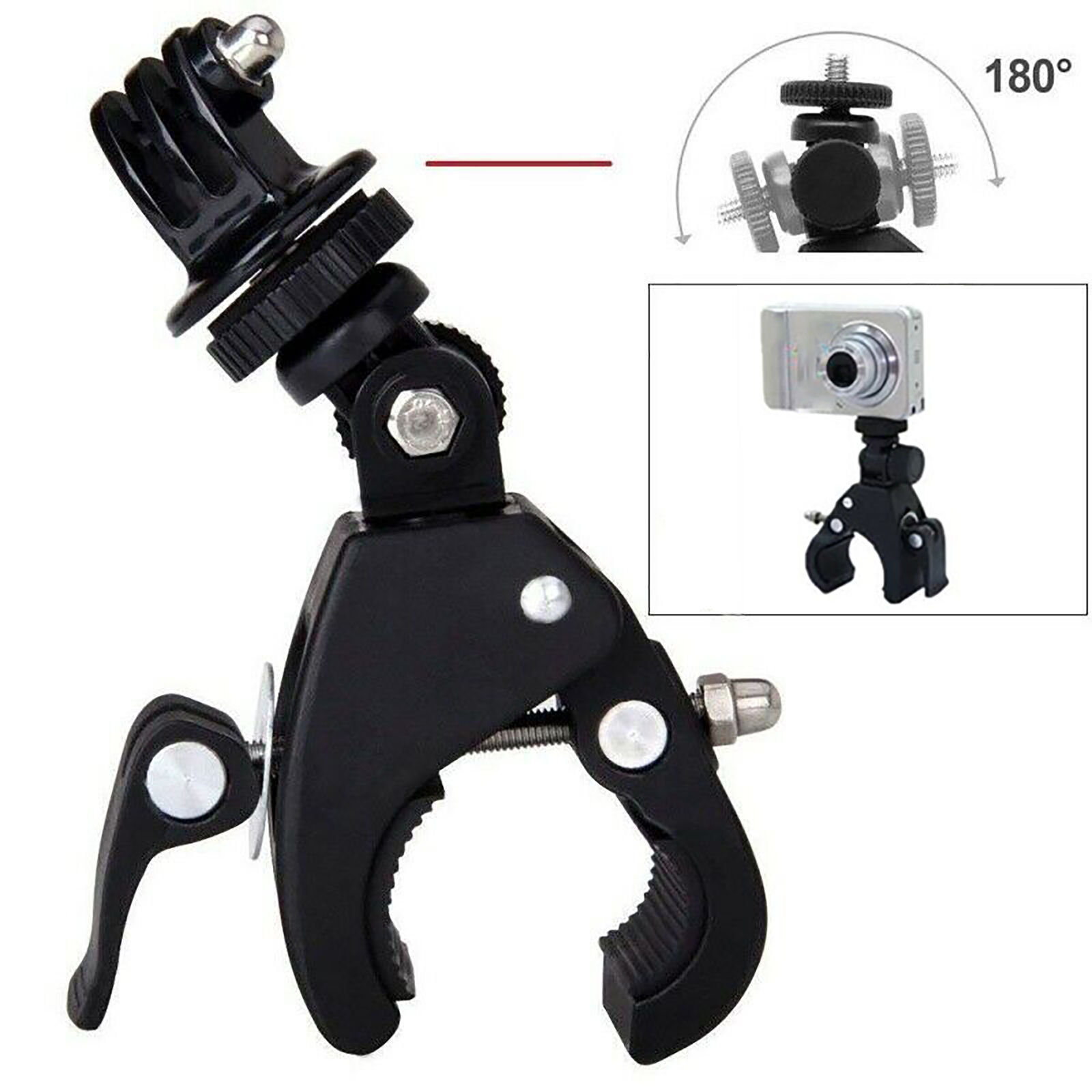 Bicycle Bike Motorcycle Handlebar Mount Holder Clamp For Gopro Hero 5 4 3+ 3 2 1
