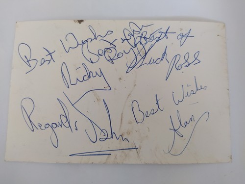 Status Que  autograph card 60s  - Picture 2 of 2