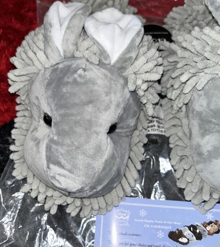 SALE Womens Warm Grey Bunny House Grippers Adult/Kids Size-UK 4-5-Eu37/38, NEW - Picture 2 of 3