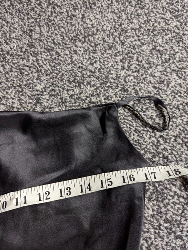 Nicholas Nahara Kleid UK 10 schwarz Maxi Slip drapiert Seide Satin Seitenschlitz ohne Gürtel - Bild 7 von 13