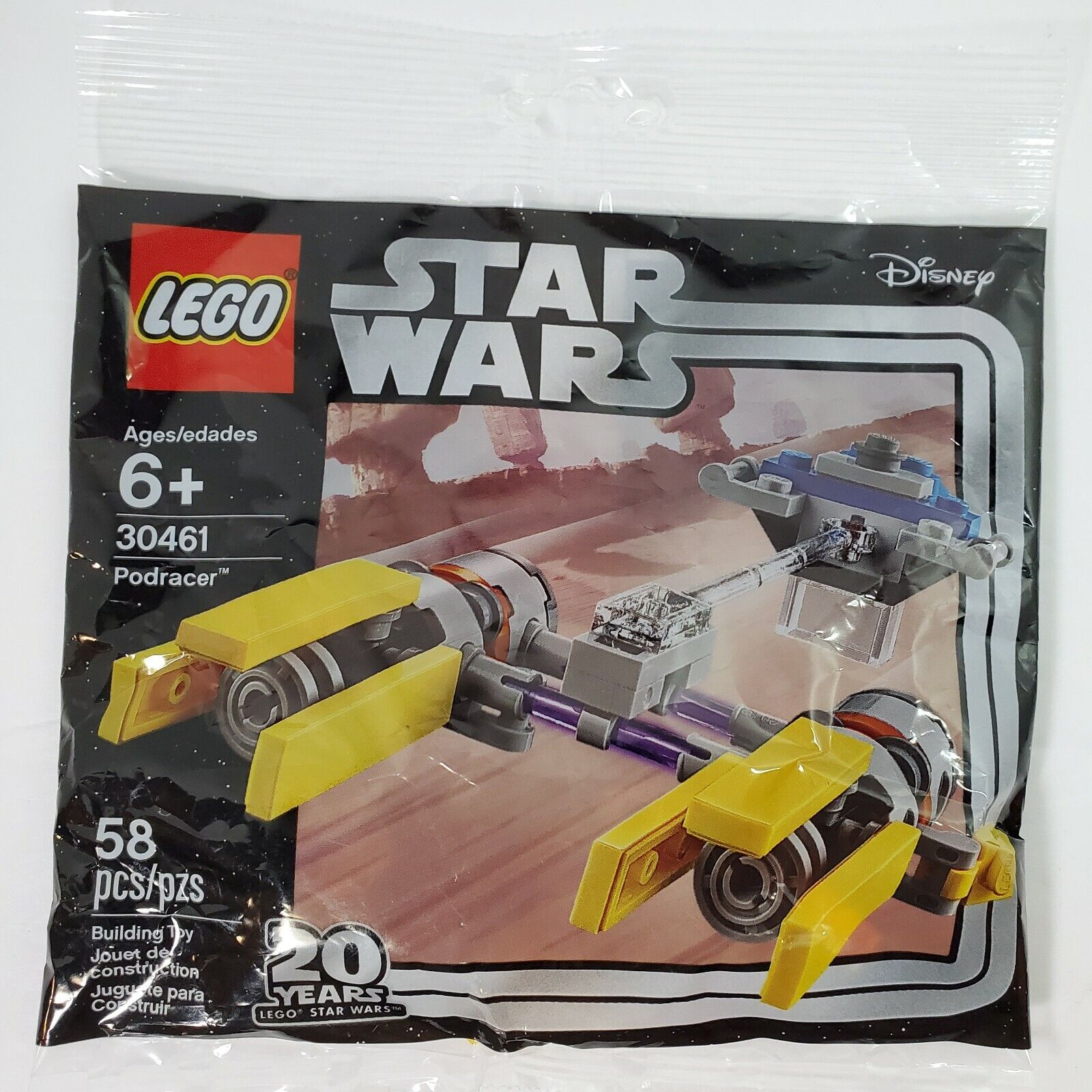 LEGO Star Wars Anakin's PODRACER Poly Bag Set 30461 58 Pcs 20 Year Anniversary
