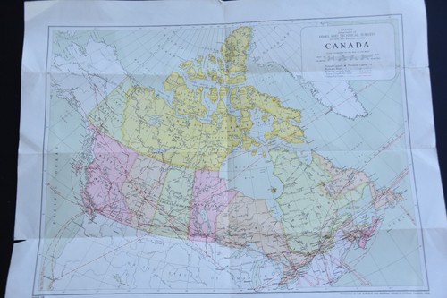 MAPA CANADÁ, 1958- 43 CMX36 CM  - Imagen 1 de 3