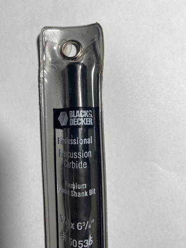 BLACK&DECKER#50535~BROCA MARONARIA/HORMIGÓN CARBURO DE PERCUSIÓN-1/2" X 6 3/4" - Imagen 3 de 6