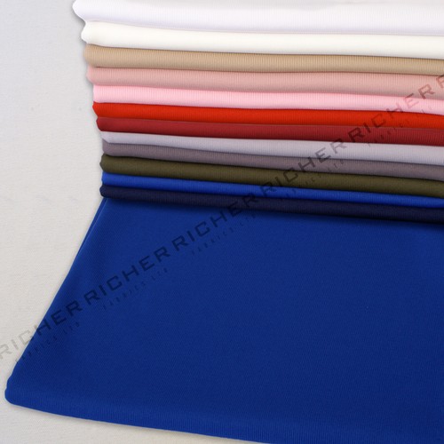 Fine Knitted 1x1 Rib Stretch Cuffing Fabric Material Cuffs Collars Waistbands - Picture 8 of 15