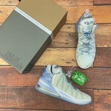 Nike Men's Lebron XVIII Blue Tint Basketball Shoes CW3156-400