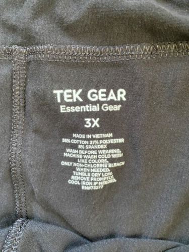 TEK GEAR NEW Black Straight-Leg Mid-Rise Capri Pants~Ladies Size 3X~NWT - Picture 4 of 4