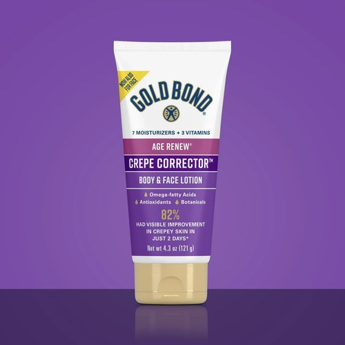 Gold Bond Age Renew Day & Night Duo Lotion Set for Body & Face, Crepe + Retinol - Picture 3 of 8