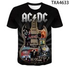 Summer Music AC DCC 3D Printed T-shirts Live Band Famous Birthday Gift Tops  NEW