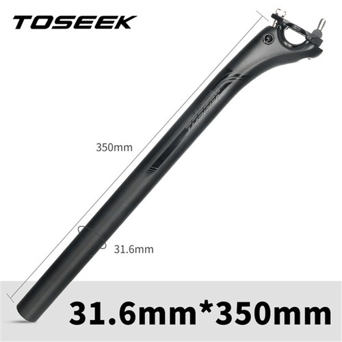 Bicicleta de fibra de carbono TOSEEK UD 27,2/30,8/31,6 mm MTB/Road Bike tija de sillín 20 Offset - Imagen 13 de 14