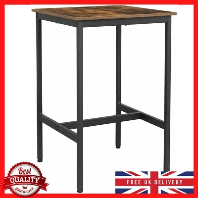 INDUSTRIAL Breakfast Bar Table High Rustic Vintage Stand Pub Kitchen Dining Room