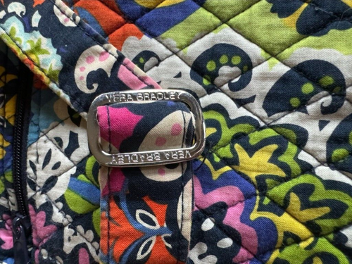 Vera Bradley RIO Hipster Shoulder Bag Zip Pockets Floral Retired Medium - Picture 6 of 12