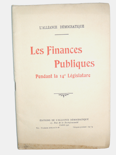 L'Alliance démocratique.  Les finances publiques pendant la 14e législature - Imagen 1 de 5