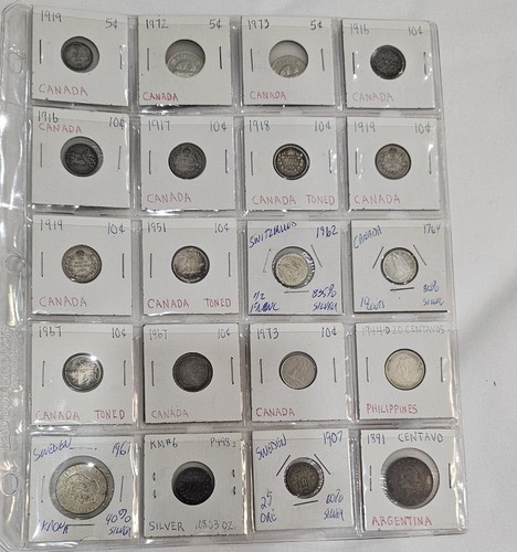 Lot of Coins Collection, 80 Coins includes Silver Coins - Picture 23 of 24