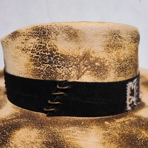 Ruediger Wide Brim Fedora Hats for Men Women Unisex Felt Panama Rancher Hat - Picture 6 of 10