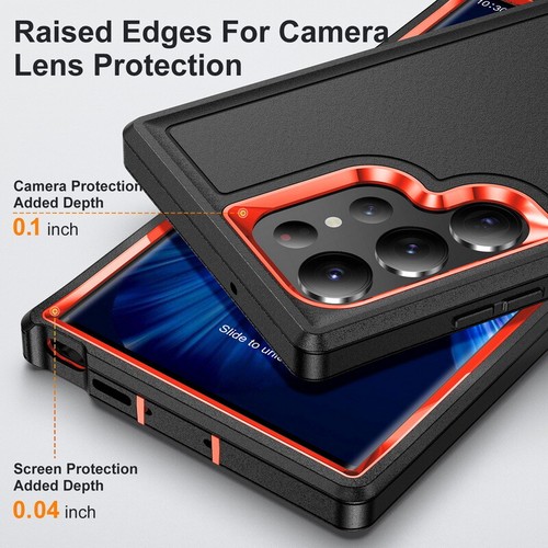Funda Para Samsung Galaxy S25 S24 S23 S22 Ultra A Prueba de Golpes Soporte Cubierta Rígida - Imagen 5 de 22