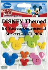 DISNEY Assorted Stickers by EK Success - Scrapbooking Crafts & More - YOU PICK