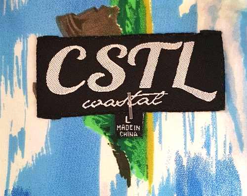 Camisa Coastal CSTL Para Hombre Talla Grande Multicolor Hawaiana Tropical Island Informal - Imagen 2 de 12