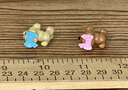 LEGO Friends Dog Minifig Minifigure Lot of 2  Dog Pet Animal with Bows on Head - Bild 5 von 6