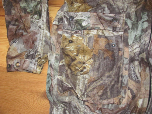 Scent Blocker Plus BugLite Advantage Timber Camo Hooded Jacket Men's L (H18-5) - Picture 9 of 10