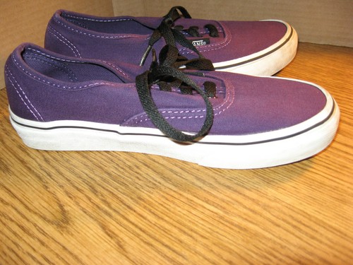 Vans classic canvas women's 6 (men's 4.5) skateboarding shoes purple #721494 - Picture 8 of 13
