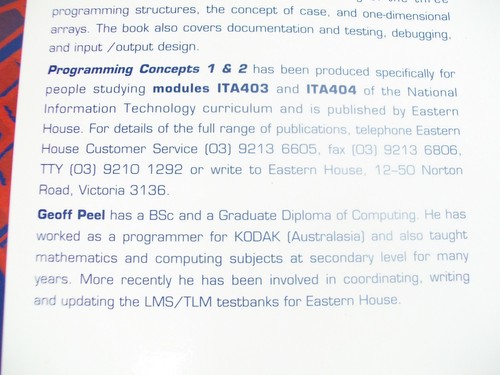 PROGRAMMING CONCEPTS 1 & 2 TURBO C VERSION 3.0 GEOFF PEEL 2ND ED EASTERN HOUSE - Picture 6 of 12