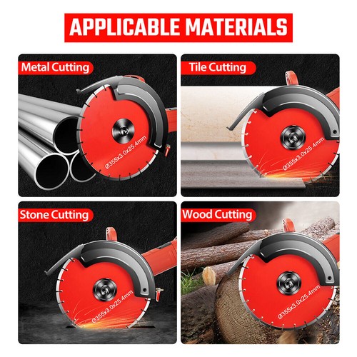 1800KW Electric Concrete Saw 355mm Cutter Wet/Dry Demo Tool Circular Cutting Off - Picture 5 of 12