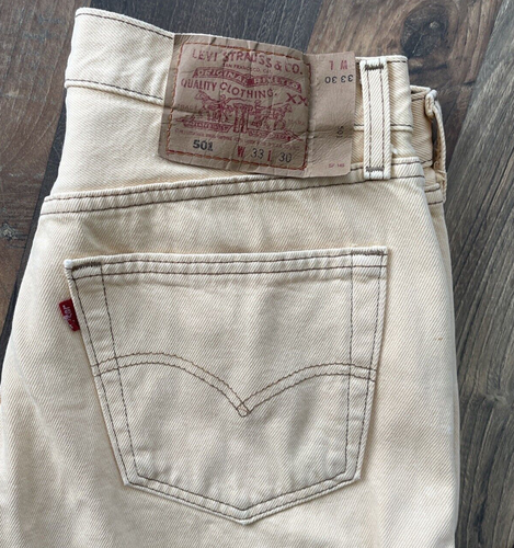 Jeans Levi's (501 0612) colore guscio d'uovo/pesca taglia reale è W30 L29 - Foto 5 di 21