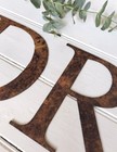 Rusty Metal Alphabet Letters Numbers @ & Wall Hanging Garden Kitchen Decor 25cm