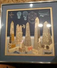 Very RARE 1980's PEDRO FRIEDEBERG Serigraphy limited edition handsigned