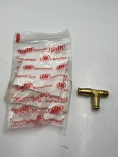 Ingersoll Rand Female Brass Pipe Connector Tee Joint 2 inch length .18 inch ID