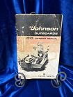 Johnson Outboards 1975 Owners Manual