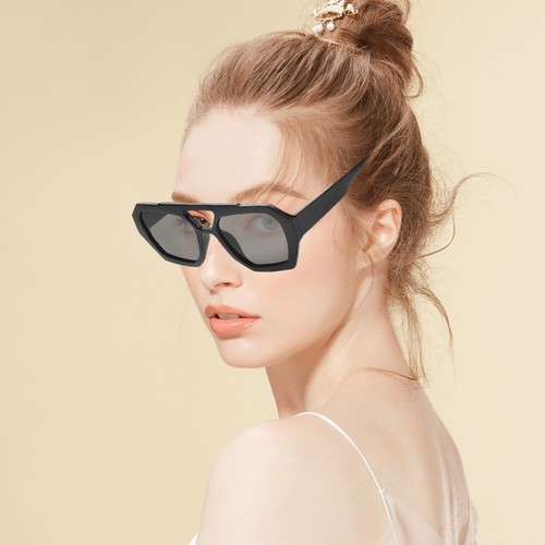 Sunglasses for Photo Fashionable Hexagon Men Women Trendy and Baby - Picture 4 of 12